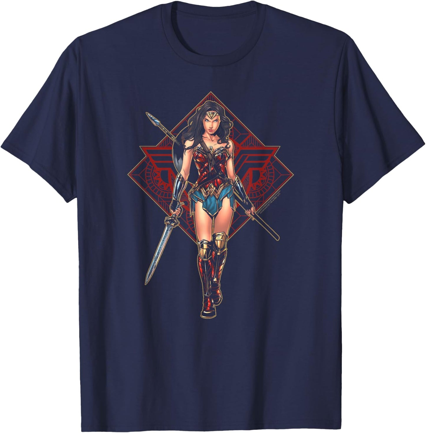 Wonder Woman Movie Warrior T-Shirt - T-Shirt | Navy