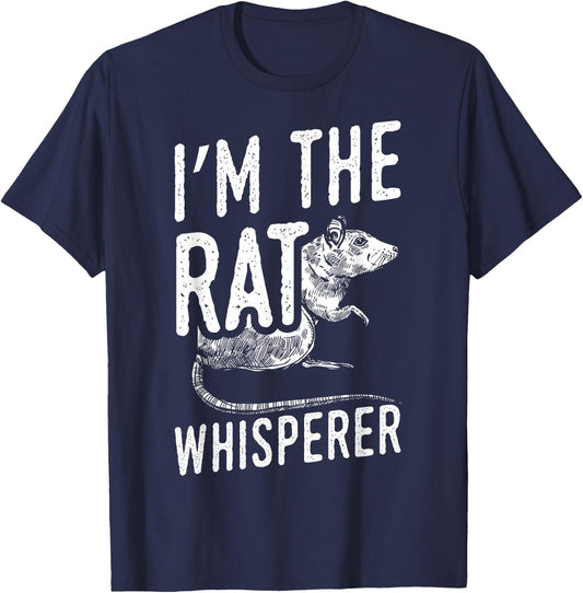 Funny Rats Design I'm The Rat Whisperer T-Shirt - T-Shirt | Navy