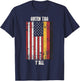Patriotic Vintage German American Flag Guten Tag Y'all T-Shirt - T-Shirt | Navy