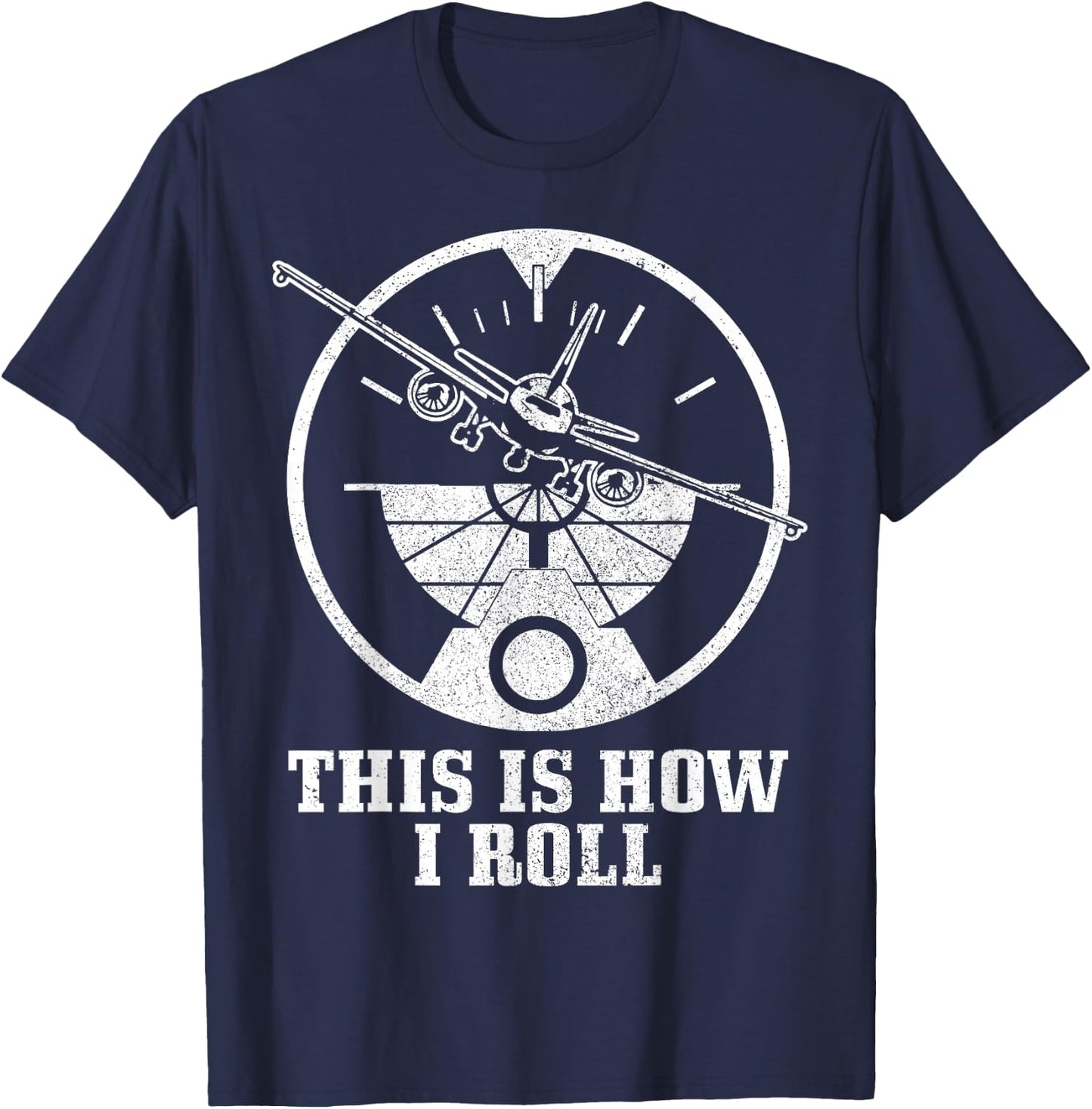 Pilot Airplane Plane Aviation Funny T-Shirt - T-Shirt | Navy