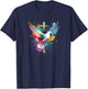 Holy Spirit Dove Praise Jesus Pentecost T-Shirt - T-Shirt | Navy