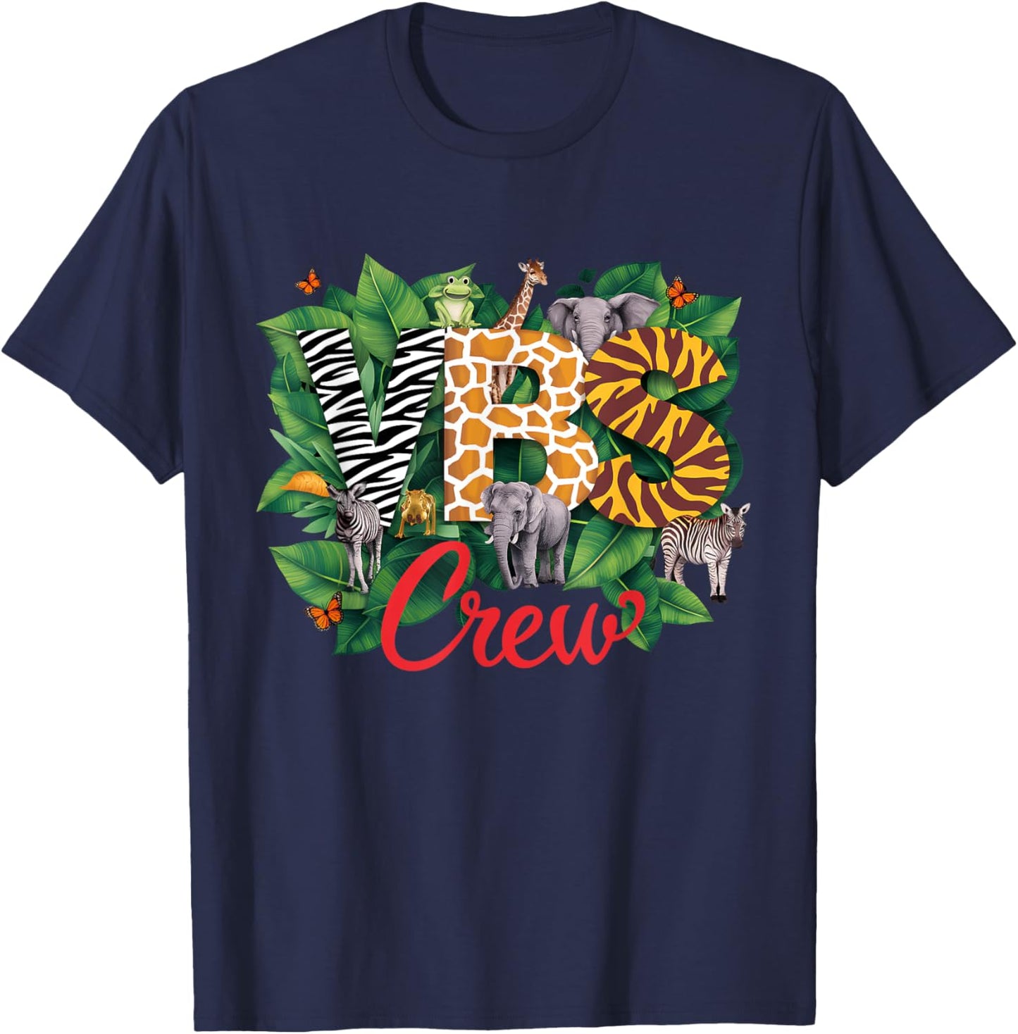 VBS Crew VBS 2026 Vacation Bible School Jungle Adventures T-Shirt - T-Shirt | Navy