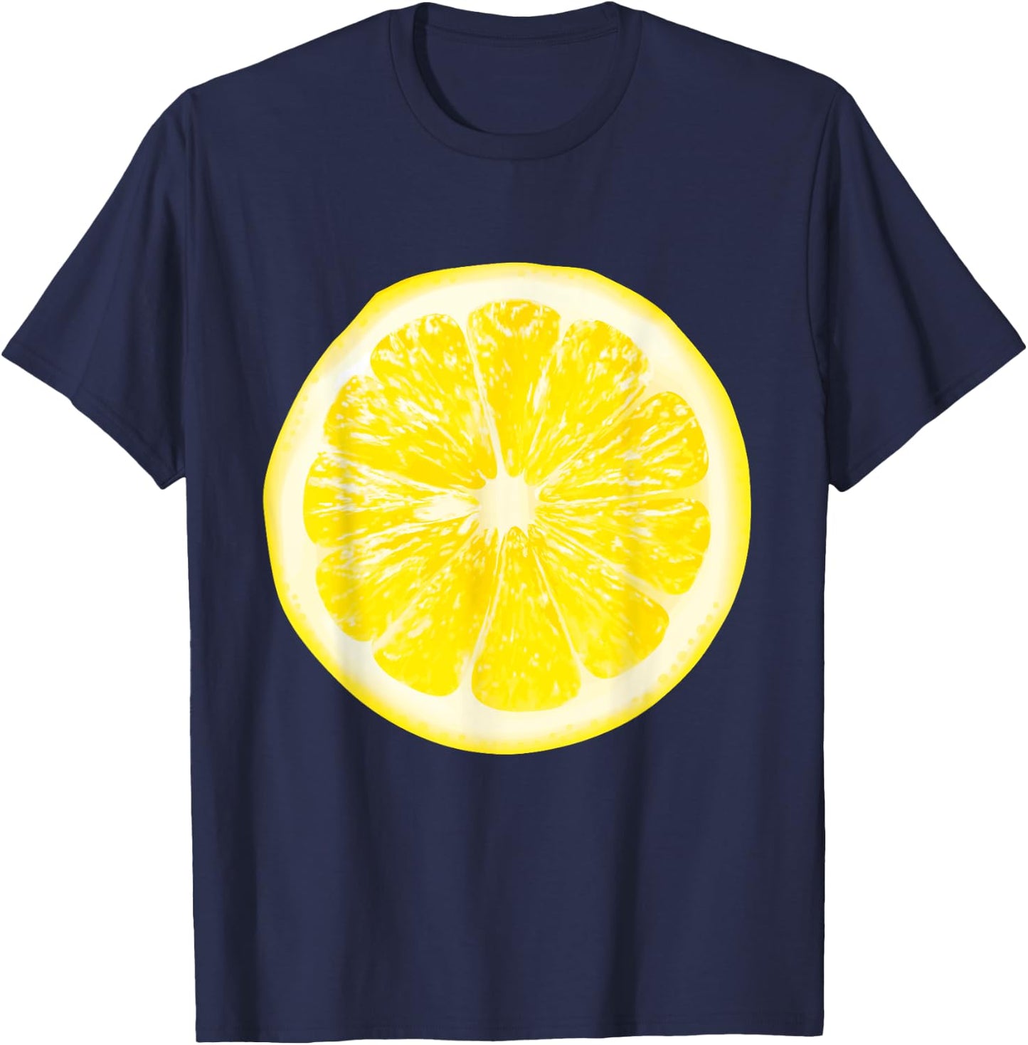 Funny Halloween Yellow Lemon Costume Fruit Costumes T-Shirt - T-Shirt | Navy