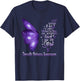 I am The Storm Domestic Violence Awareness Butterfly T-Shirt - T-Shirt | Navy