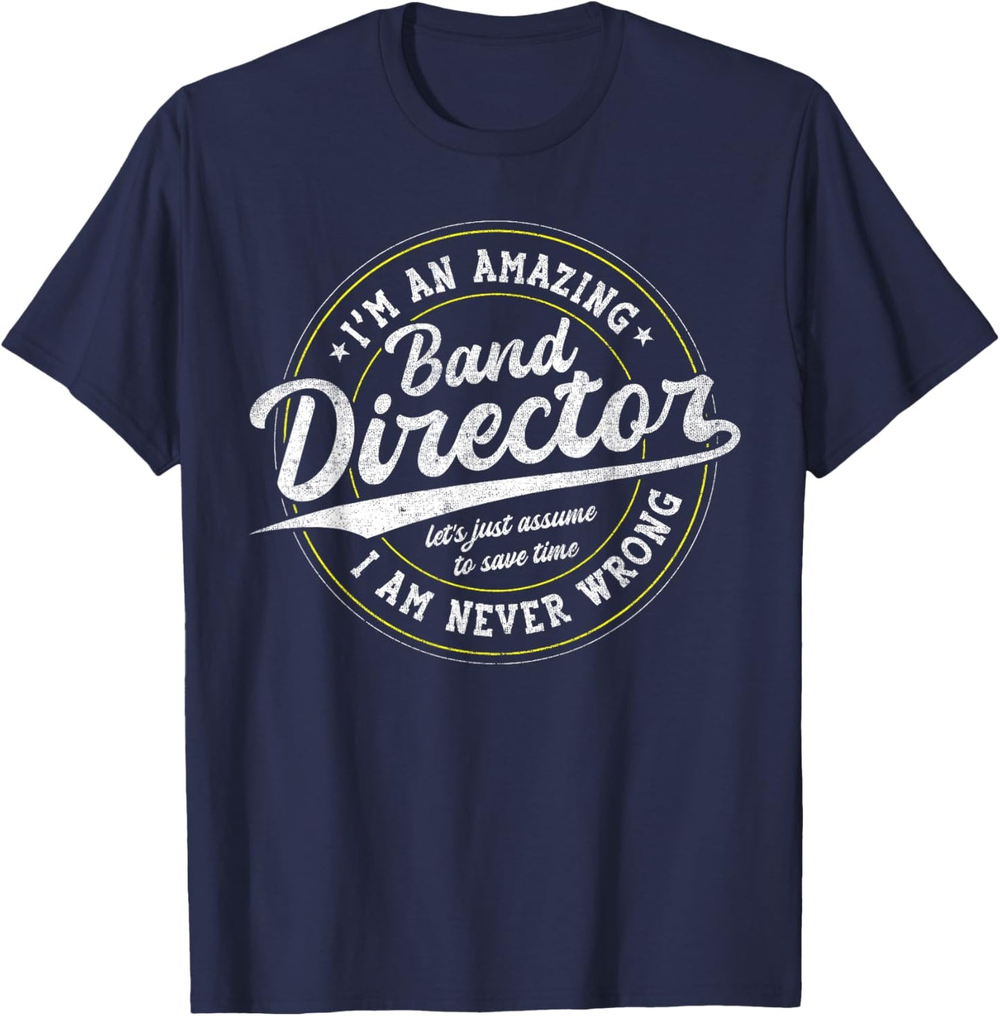 Amazing Band Director T-Shirt - T-Shirt | Navy