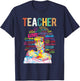 Natural Hair Afro for African American Teachers Gift T-Shirt - T-Shirt | Navy