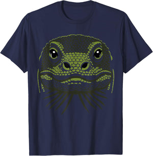 Funny Komodo dragon costume, Komodo dragon face costume T-Shirt - T-Shirt | Navy