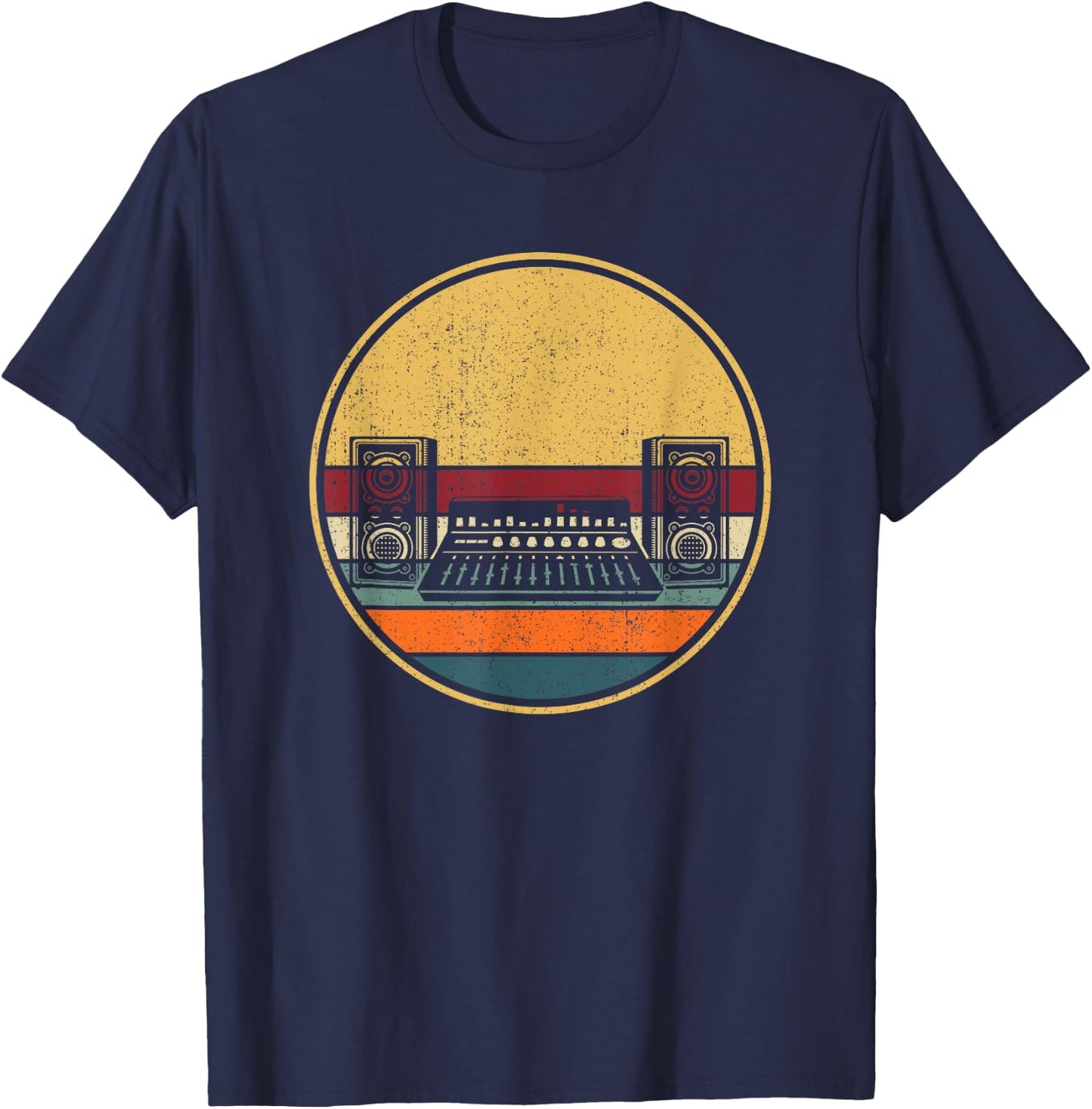 Retro Sound Engineer FOH - Vintage Sound Audio Engineer T-Shirt - T-Shirt | Navy