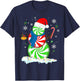 Funny Christmas Shirts Peppermint Candy Snowman T-Shirt - T-Shirt | Navy