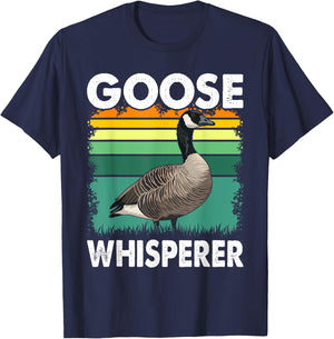Canadian Goose Whisperer Funny Cute Bird Hunter Animal T-Shirt - T-Shirt | Navy