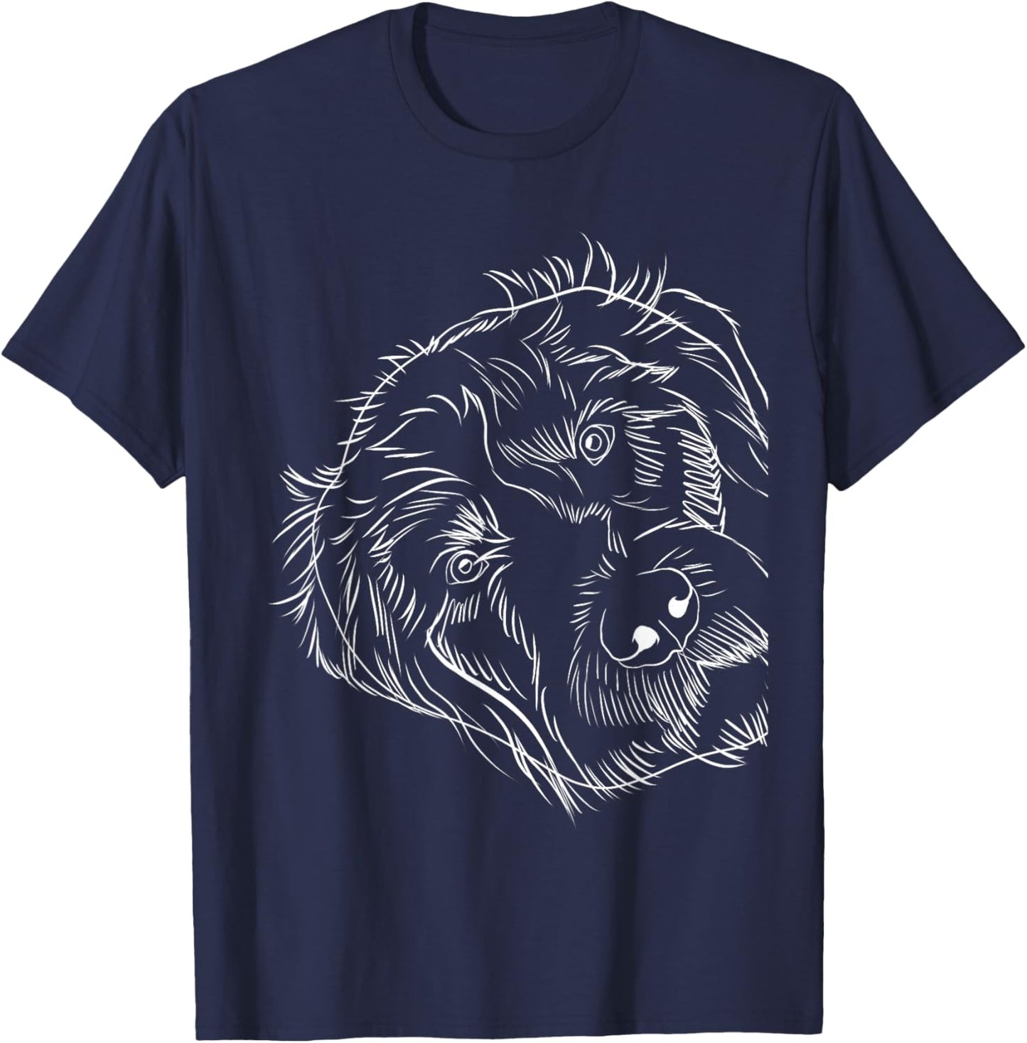 Dog German wire hair T-Shirt - T-Shirt | Navy