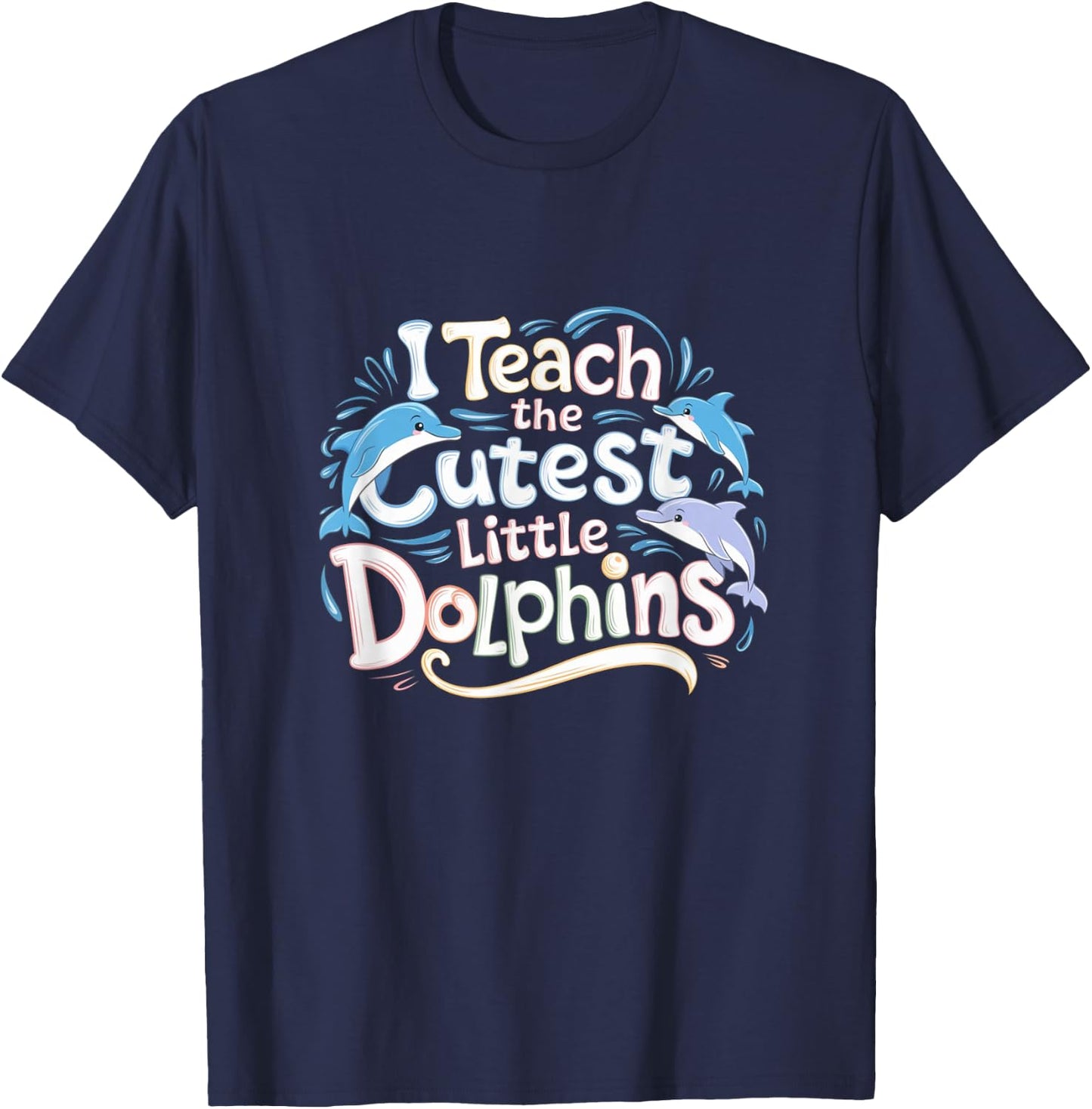 Funny Cute Animal Teacher T-Shirt - T-Shirt | Navy