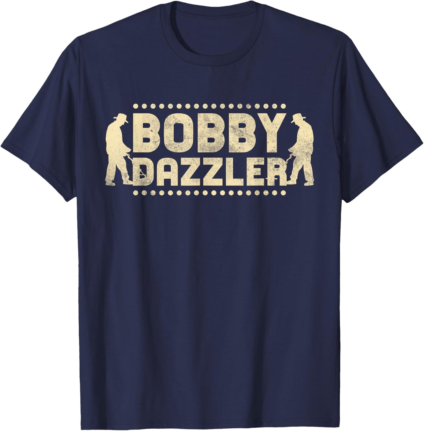 Bobby Dazzler, Metal Detecting T-Shirt - T-Shirt | Navy