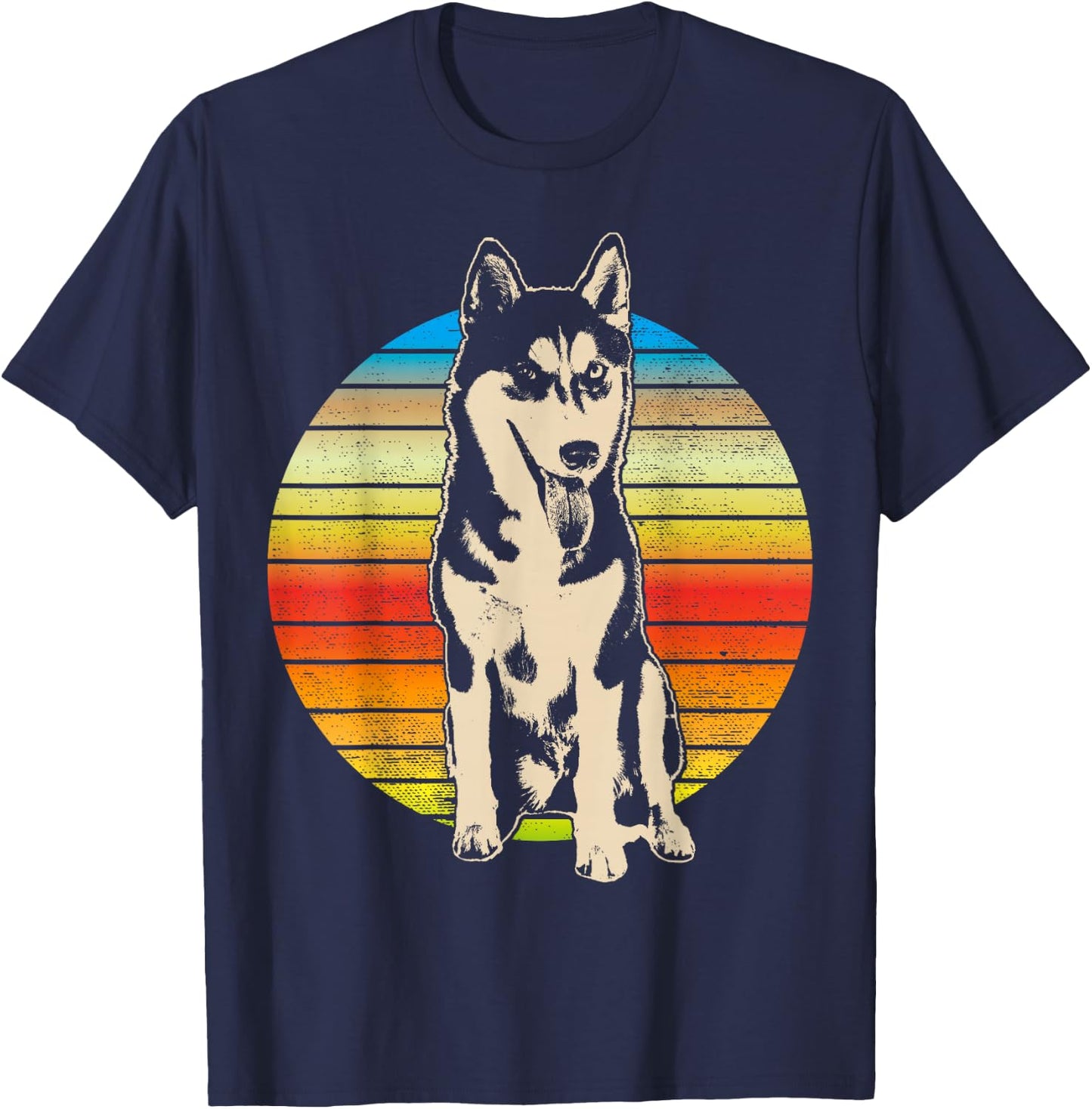 Alaskan Husky Dog Breed T-Shirt - T-Shirt | Navy