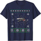 Santa Mosquito Ugly Sweater Animals Christmas Pajama T-Shirt - T-Shirt | Navy
