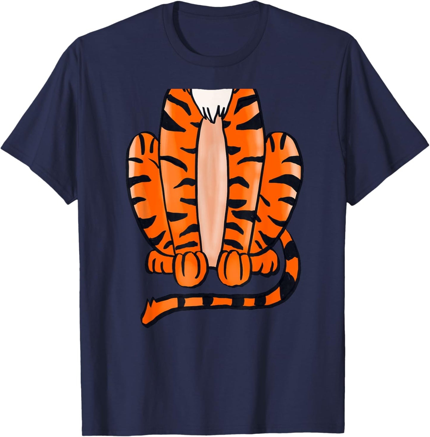 Tiger Halloween Costume - Cute Pretend Tiger Outfit T-Shirt - T-Shirt | Navy