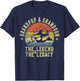 Grandpop & Grandson The Legend & The Legacy Gifts Grandpop T-Shirt - T-Shirt | Navy