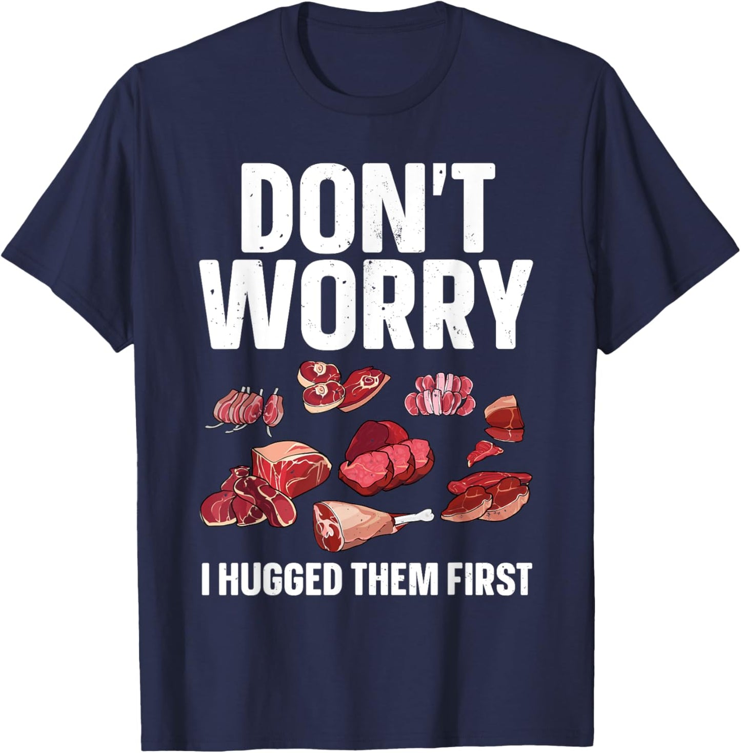 Funny Butcher Design Women Butchery Meat Butcher T-Shirt - T-Shirt | Navy