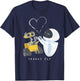 Disney Pixar Wall-E & Eve Sparks Fly Portrait T-Shirt - T-Shirt | Navy