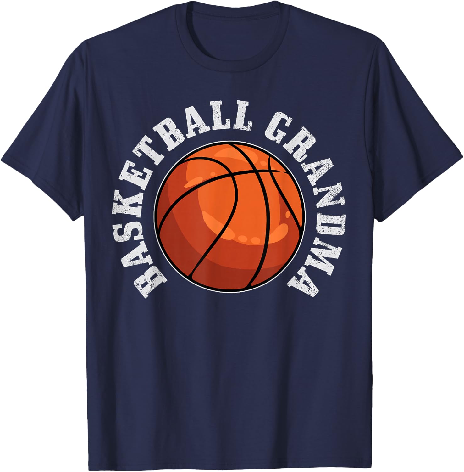Basketball Grandma T-Shirt - T-Shirt | Navy