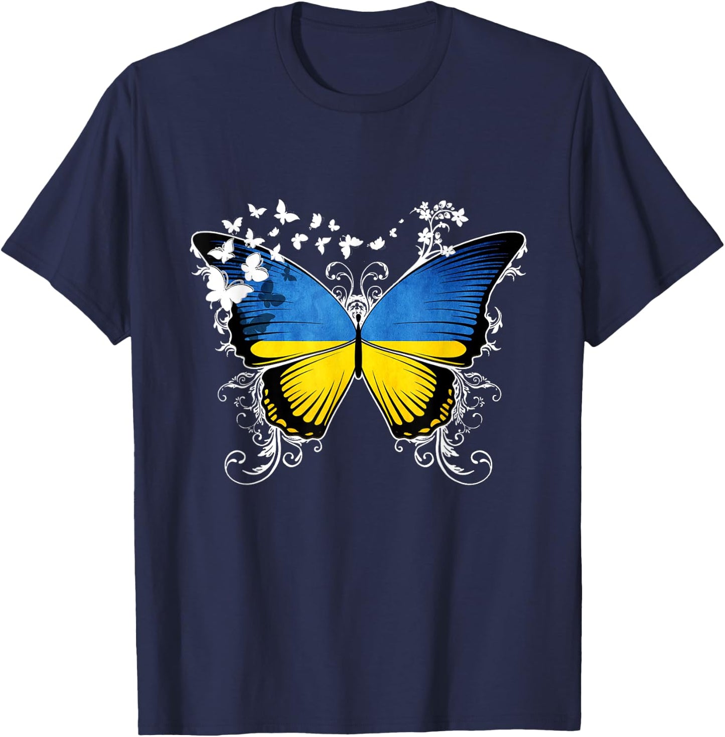 Ukraine Flag Ukrainian T-Shirt - T-Shirt | Navy