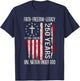 250 Years Faith Freedom 250th Anniversary USA 4th of July T-Shirt - T-Shirt | Navy