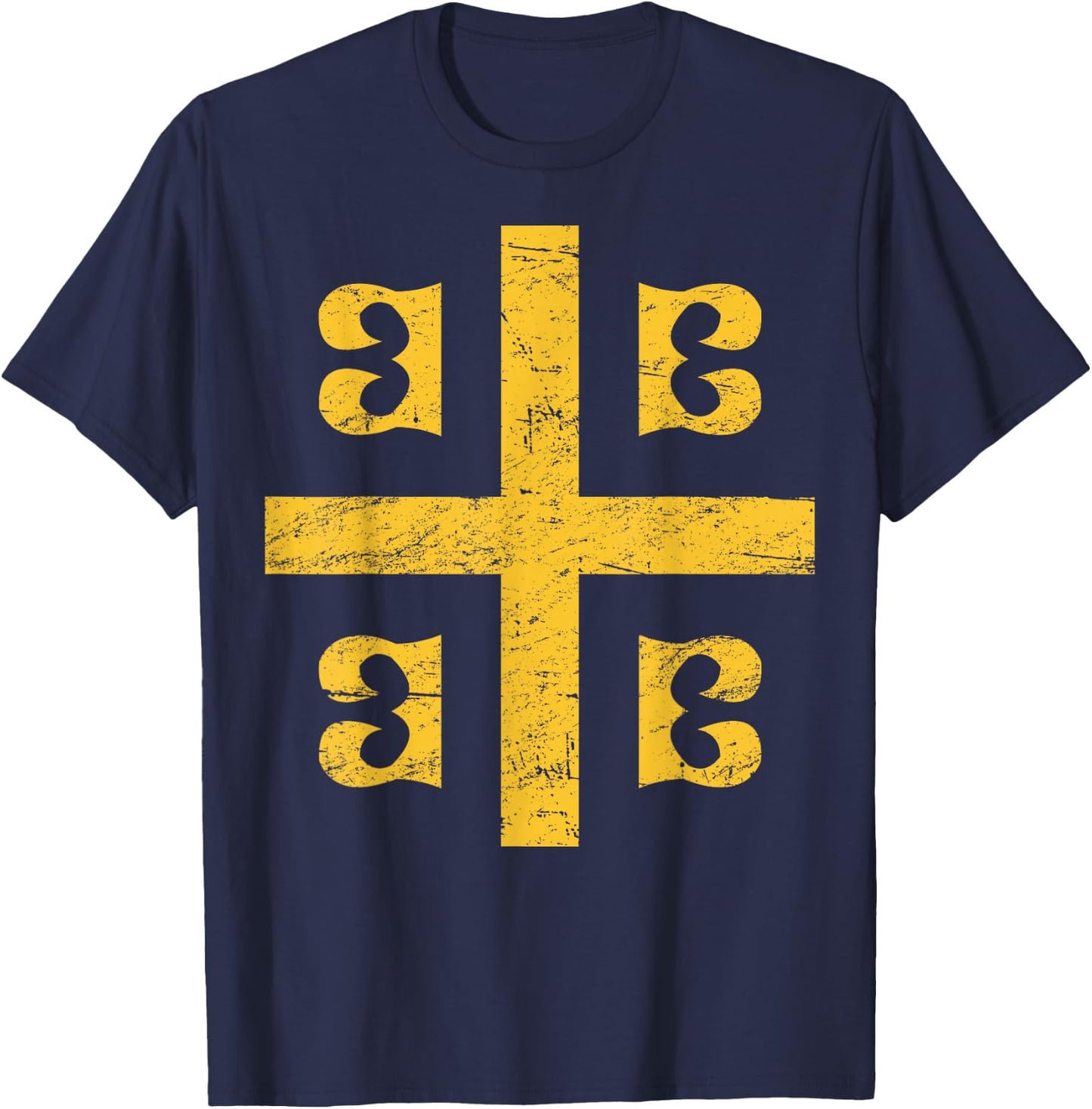 Palaiologos Emblem - Constantinople Byzantine T-Shirt - T-Shirt | Navy