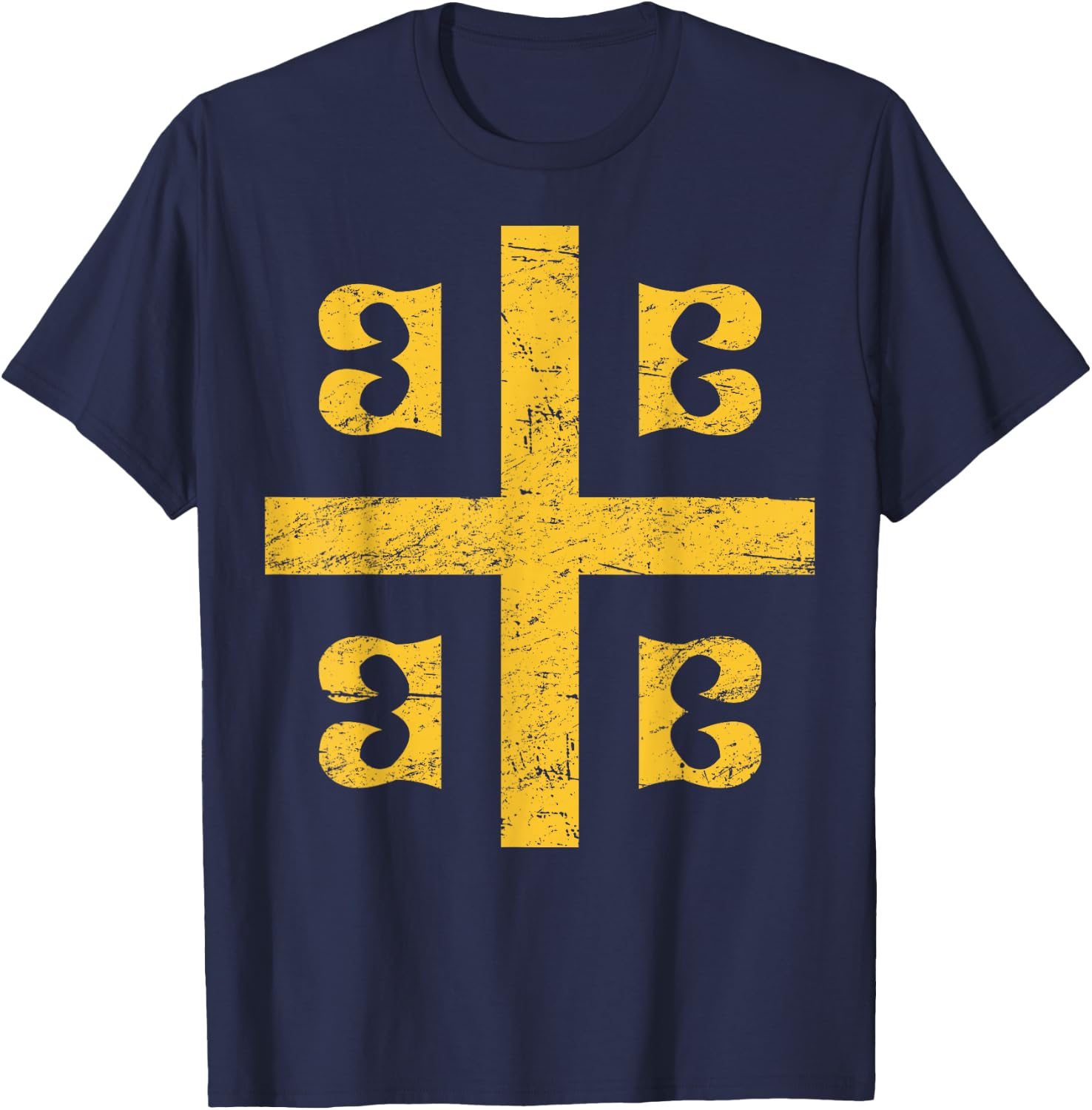 Palaiologos Emblem - Constantinople Byzantine T-Shirt - T-Shirt | Navy