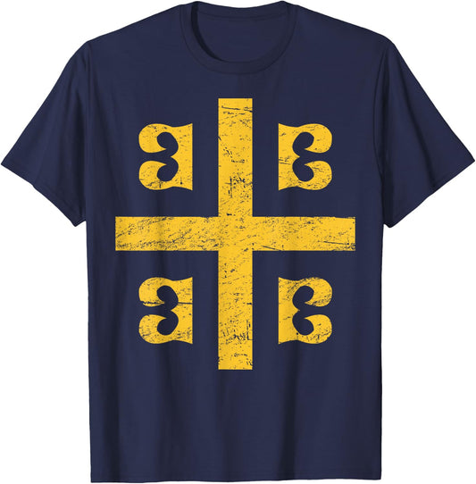 Palaiologos Emblem - Constantinople Byzantine T-Shirt - T-Shirt | Navy