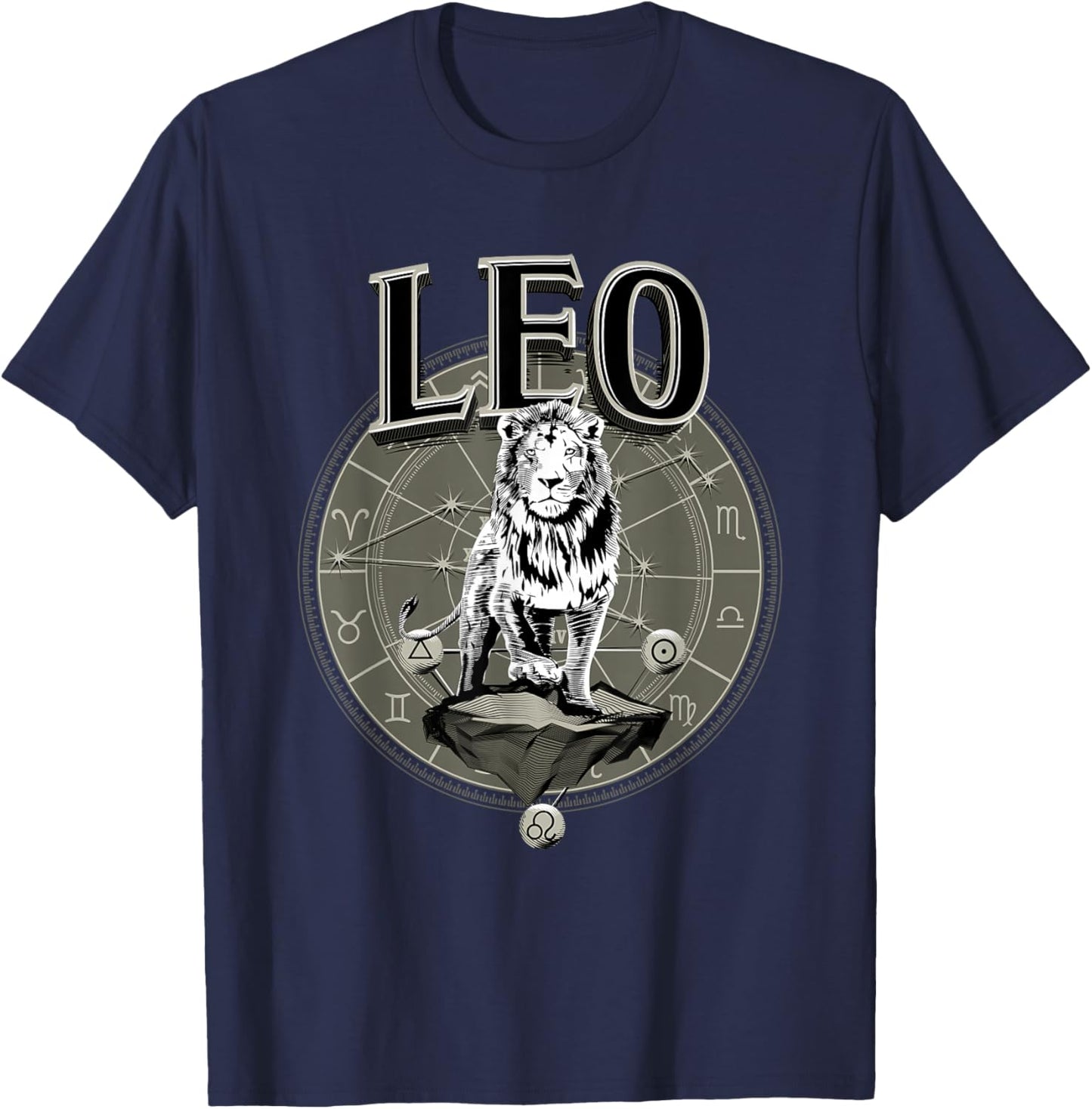 Leo Zodiac Gifts Born In August Birthday Season Men Women T-Shirt - T-Shirt | Navy