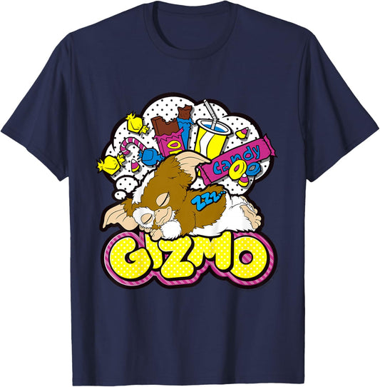 Kids Gremlins Gizmo Candy Pop Art T-Shirt - T-Shirt | Navy