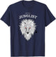 Drum and Bass Jungle music Junglist dnb Music Lion Head T-Shirt - T-Shirt | Navy