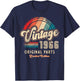 Vintage 1966 Original Parts 59th Anniversary T-Shirt - T-Shirt | Navy