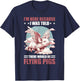 I'm Here Because I Was Told There Would Be Flying Pigs _ T-Shirt - T-Shirt | Navy