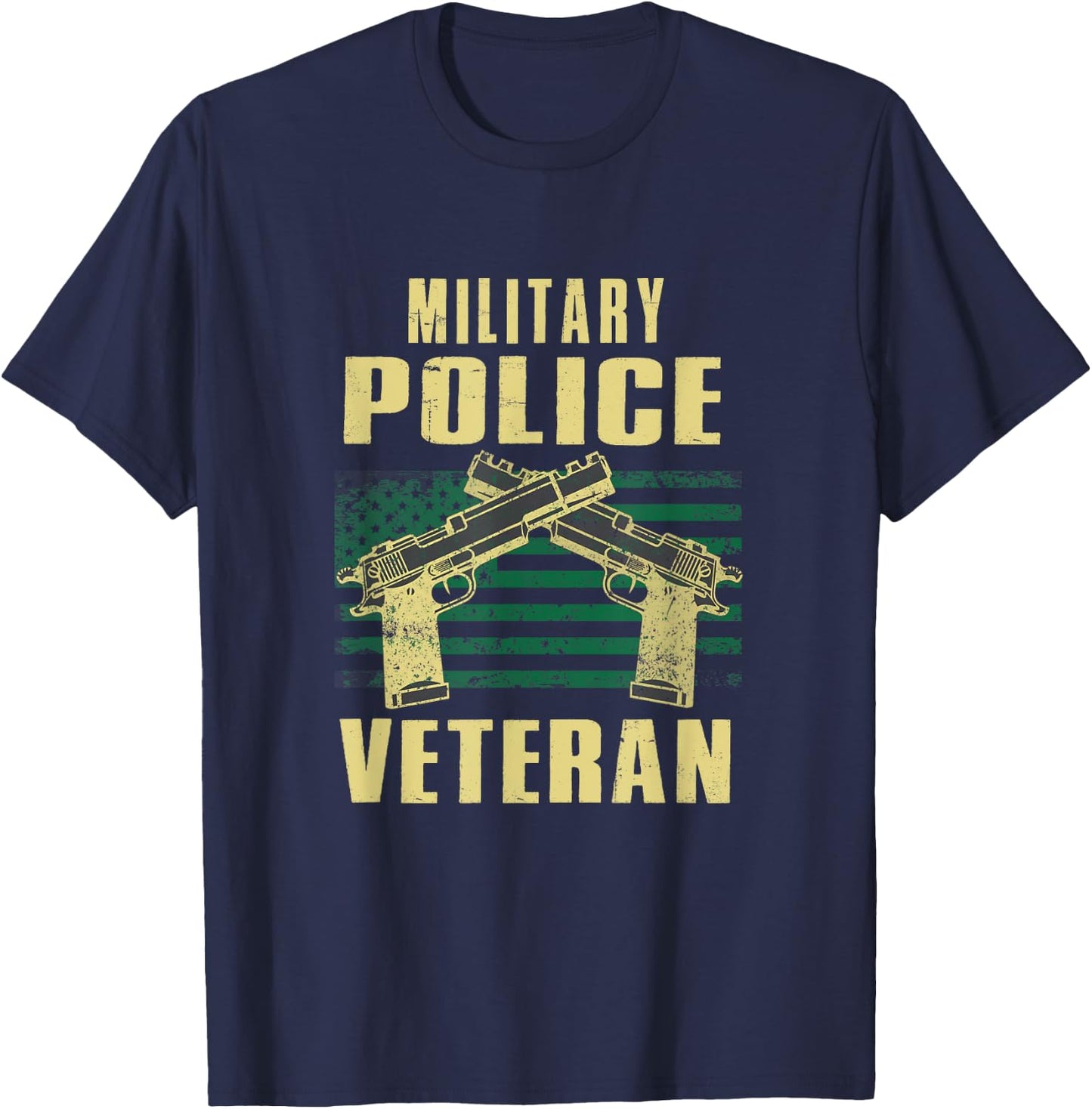 Military Police Veteran America Patriot Cop Military Veteran T-Shirt - T-Shirt | Navy
