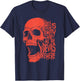 Hell is Empty And All The Devils Are Here Shakespeare Skull T-Shirt - T-Shirt | Navy