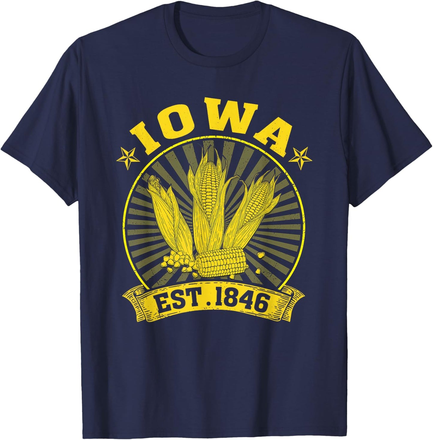 Iowa Corn Farming Farmer T-Shirt - T-Shirt | Navy