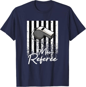 Mom Referee Parenting Motherhood Funny Mother's Day T-Shirt - T-Shirt | Navy