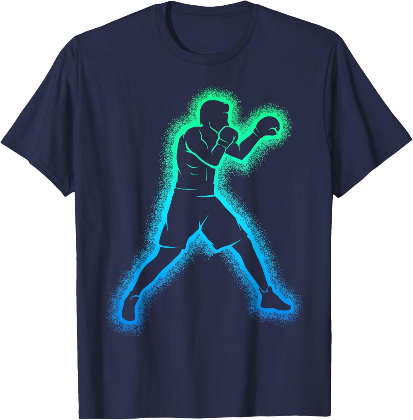 Men's Boxer, Boxer, Boxing , Black, S T-Shirt - T-Shirt | Navy