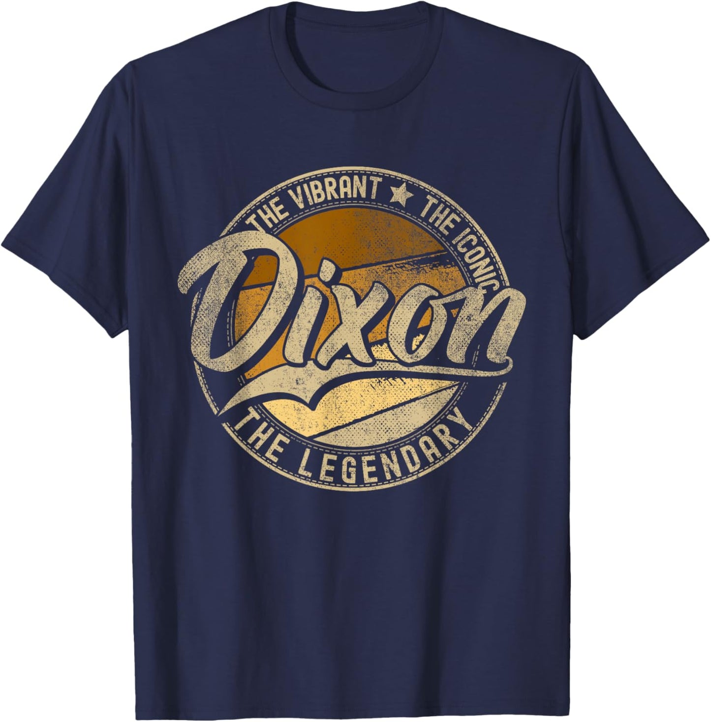 Dixon IL | Illinois | Vintage Distressed T-Shirt - T-Shirt | Navy