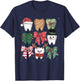 Coquette Bow Dental Christmas Dentist Teeth Dental Hygienist T-Shirt - T-Shirt | Navy
