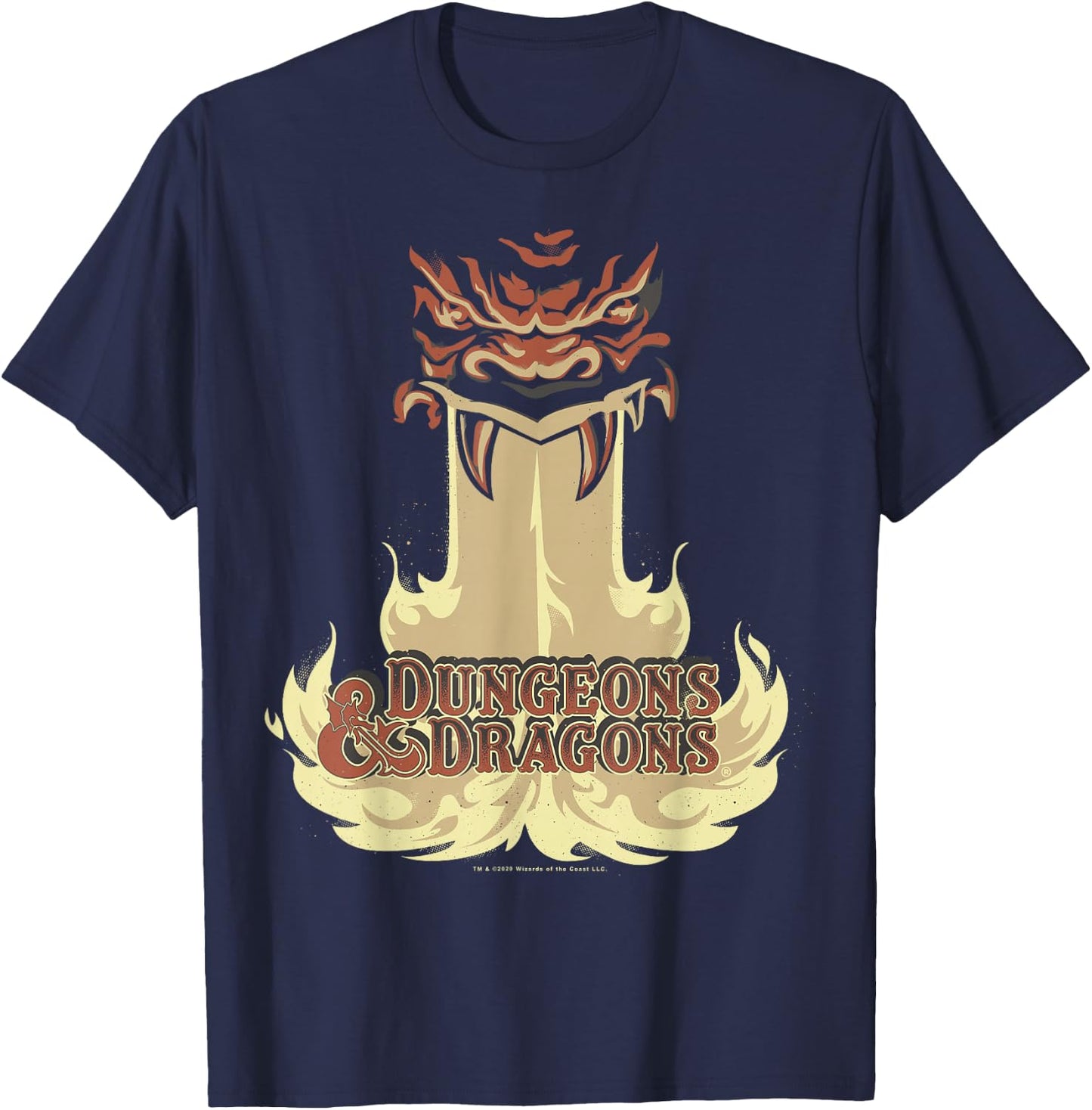 Dungeons & Dragons Dragon Breath Logo T-Shirt - T-Shirt | Navy