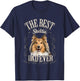 Best Sheltie Dad Ever Shetland Sheepdog Dog Gifts Vintage T-Shirt - T-Shirt | Navy