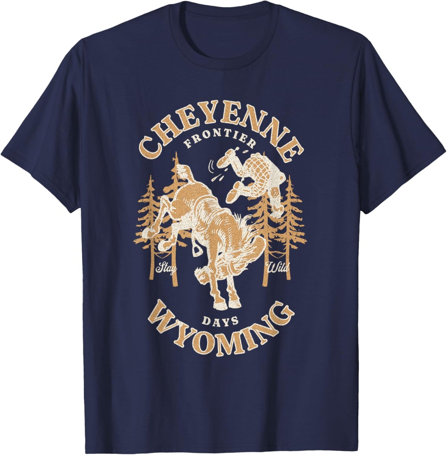 Cheyenne Wyoming Frontier Days T-Shirt - T-Shirt | Navy