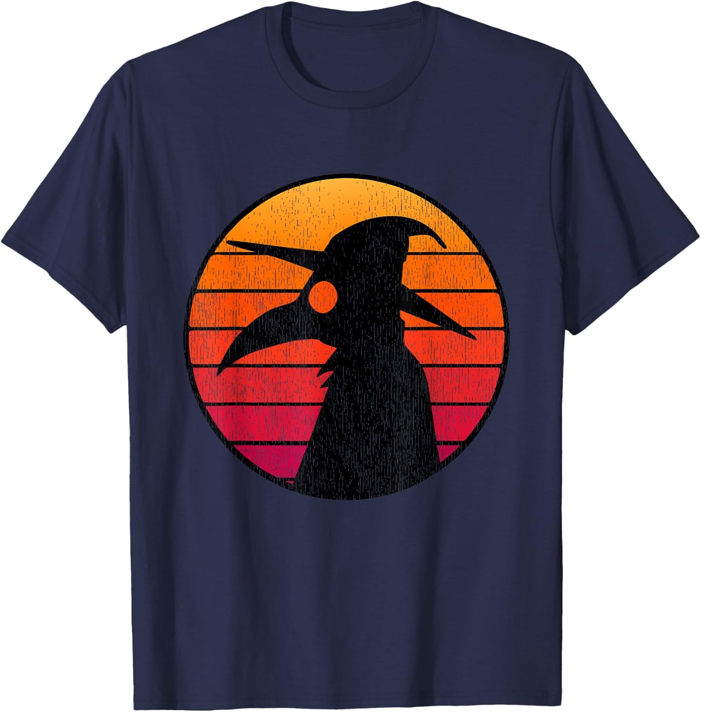 Vintage Plague Doctor Mask Retro Sun Plague Doctor T-Shirt - T-Shirt | Navy