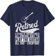Funny Retired Definition Guitar Player Retirement Retro T-Shirt - T-Shirt | Navy