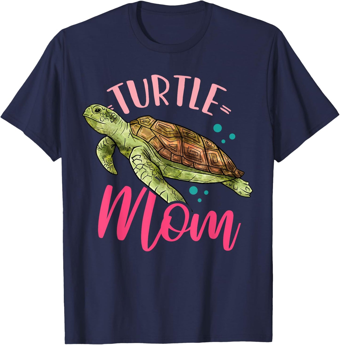 Turtles Turtle Mom Mother's Day Funny Turtle Lover Gift T-Shirt - T-Shirt | Navy