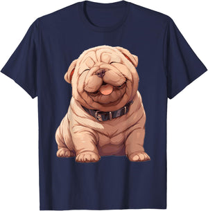 Shar Peis Dogs Dog Shar Pei T-Shirt - T-Shirt | Navy