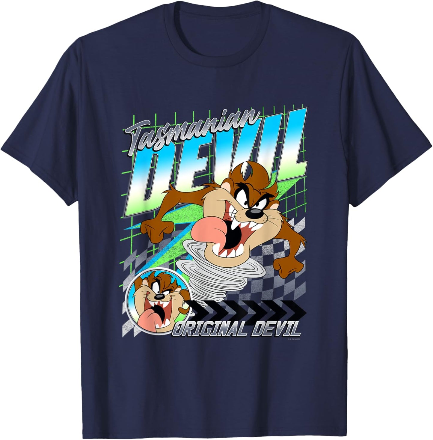 Looney Tunes Tasmanian Devil Original Devil Poster T-Shirt - T-Shirt | Navy