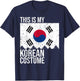 Vintage This Is My South Korean Flag Costume for Halloween T-Shirt - T-Shirt | Navy